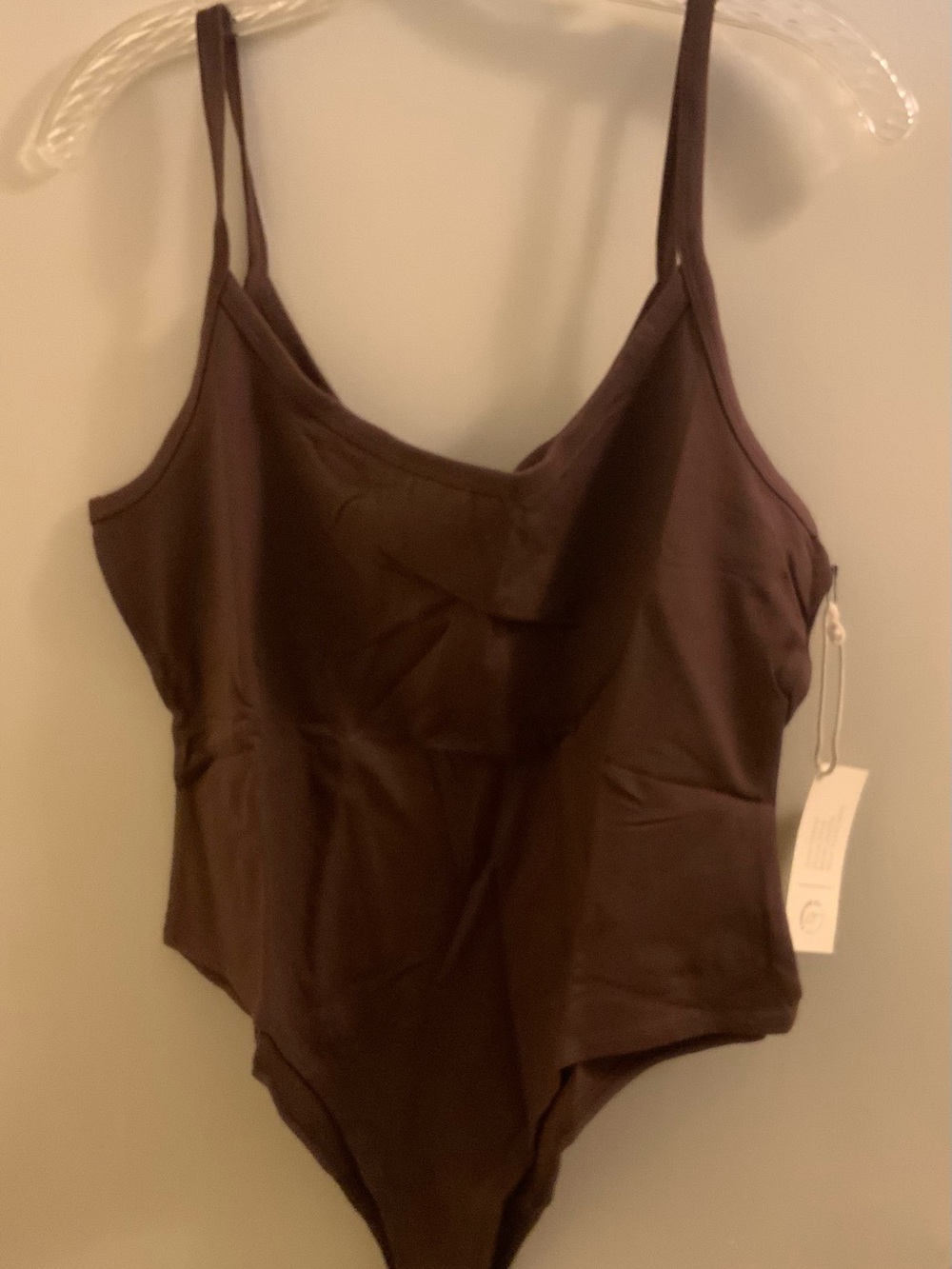 Forever 21 Plus Size Chocolate Brown Scoop Neck Bodysuit